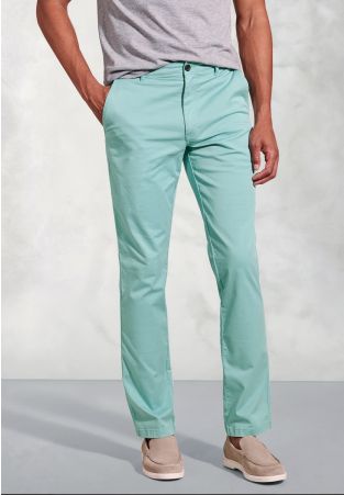 Tailored Fit Broderick Aqua Garment Dyed Casual Pants