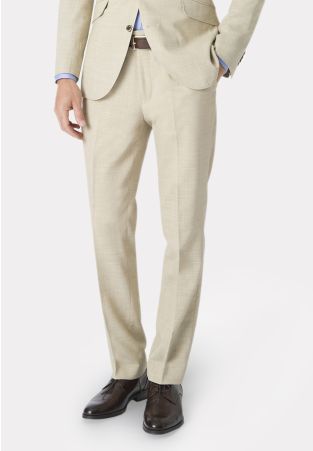 Tailored Fit Constable Natural Linen Blend Suit Pants