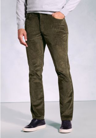 Tailored Fit Cunningham Khaki Supima® Corduroy Jeans