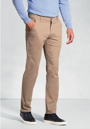 Tailored Fit Miami Sand Cotton Stretch Chinos