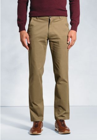 Regular Fit Denver Tan Cotton Stretch Chinos