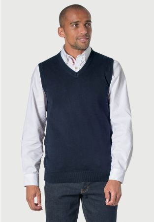 Detroit Navy V-neck Slipover