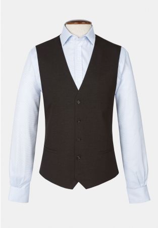 Tailored Fit Charcoal Waistcoat