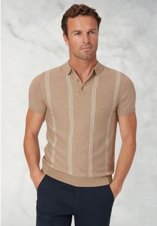 Duke Sand Merino Wool Polo Shirt