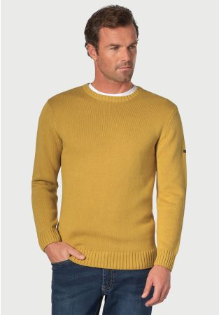 Earby Corn Cotton Crew Neck Jumper