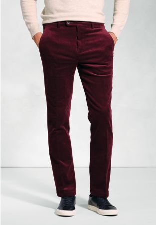Regular Fit Ellroy Cherry Corduroy Pants
