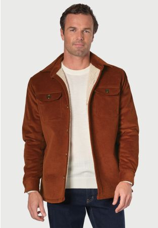 Emerson Rust Cord Fleece Lined Jacket