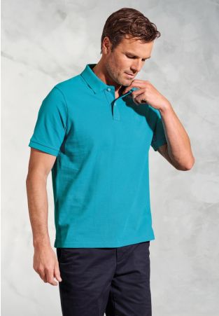 Firth Turquoise Pure Cotton Pique Polo Shirt