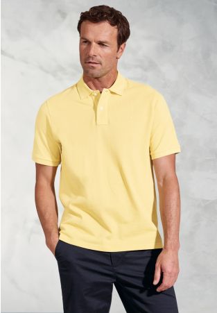 Firth Lemon Pure Cotton Pique Polo Shirt