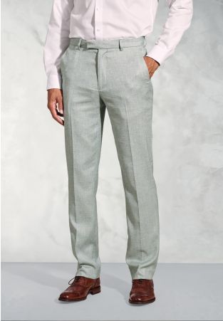 Tailored Fit Hardy Green Textured Occasion Suit Pants