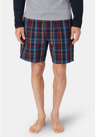 Holmfirth Grid Check Cotton Lounge Shorts