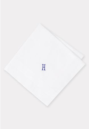 Pure Cotton Initial H Hankies x 3