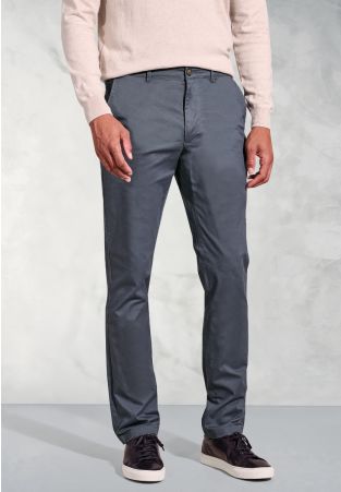 Regular Fit Leo Air Force Blue Cotton Stretch Chinos