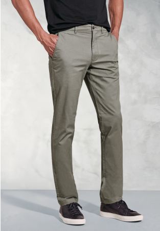 Regular Fit Leo Olive Cotton Stretch Chinos