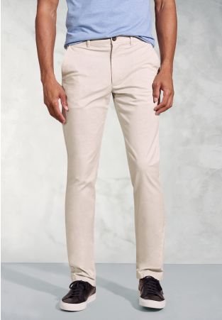 Regular Fit Leo Stone Cotton Stretch Chinos