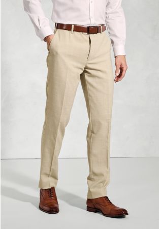 Tailored Fit McKellen Natural Linen Blend Suit Pants