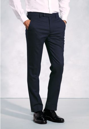 Regular Fit Olney Navy Flannel Pants