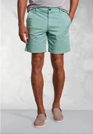 Piven Aqua Garment Dyed Cotton Stretch Casual Shorts