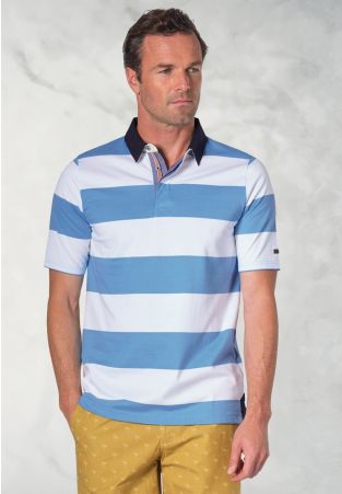 Sale Pure Cotton Sky Blue Rugby Shirt