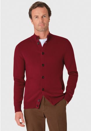 Selassie Claret Button Through Cardigan Jacket