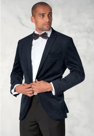 Tailored Fit Severn Midnight Velvet Evening Suit