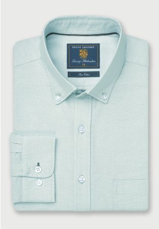 Regular Fit Mint Oxford Cotton Shirt