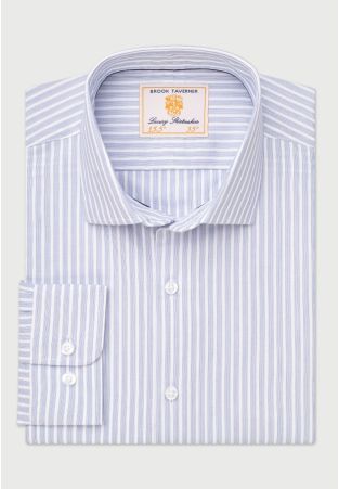 Regular Fit Blue Stripe Shirt