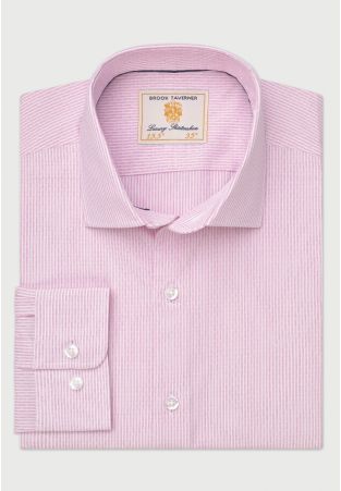 Regular Fit Pink Fine Stripe Shirt