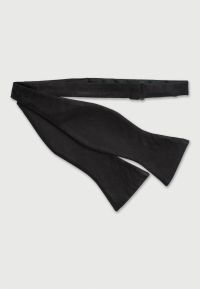 Black Self-Tie Pure Silk Bow Tie