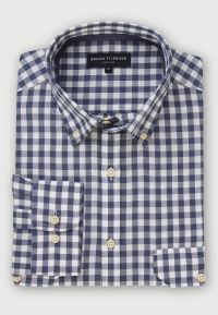 Regular Fit Air Force Blue Gingham Cotton Fit Shirt