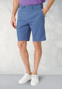 Ashdown Stretch Cotton Sea Blue Chino Shorts