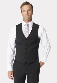 Tailored Fit Avalino Charcoal Waistcoat