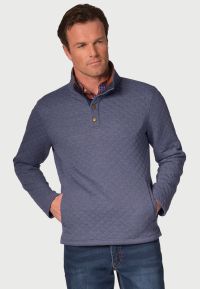 Dawson Air Force Blue Quilted Sweatshirt