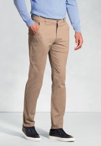 Regular Fit Denver Sand Cotton Stretch Chinos