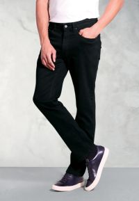 Regular Fit Douglas Black Denim Jeans
