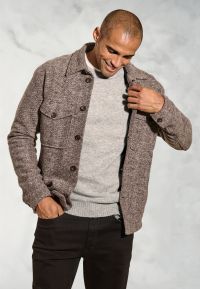 Fallon Taupe Twill Overshirt