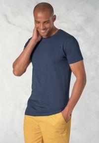 Hawkes Navy Pure Cotton Jersey T-Shirt