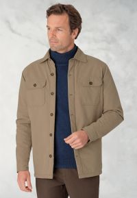 Obama Stone Fleece Lined Overshirt