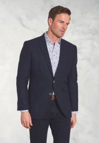 Tailored Fit Tyburn Navy Wool Blend Jacket