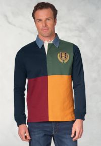 Wyre Navy, Wine and Forest Harlequin Rugby Shirt